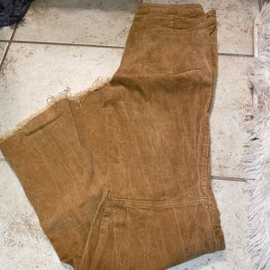 Bell bottom corduroy pants